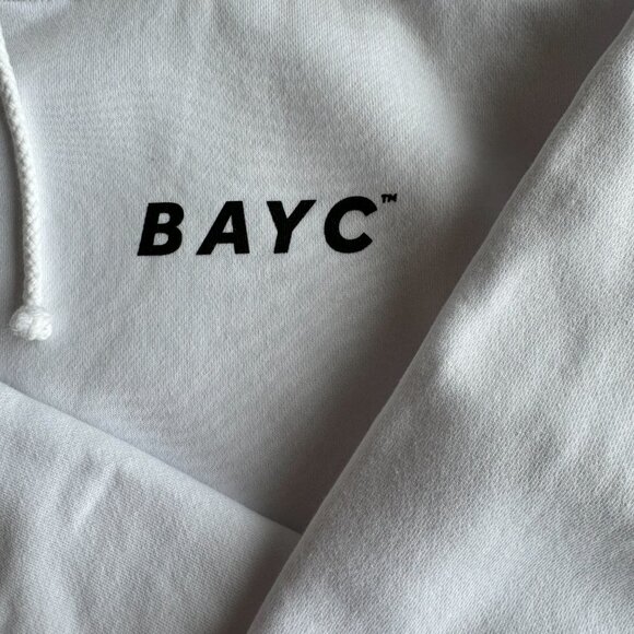 Bored Ape Yacht Club I Love BAYC Apefest '21 Hoodie Sz L NEW - Picture 3 of 4